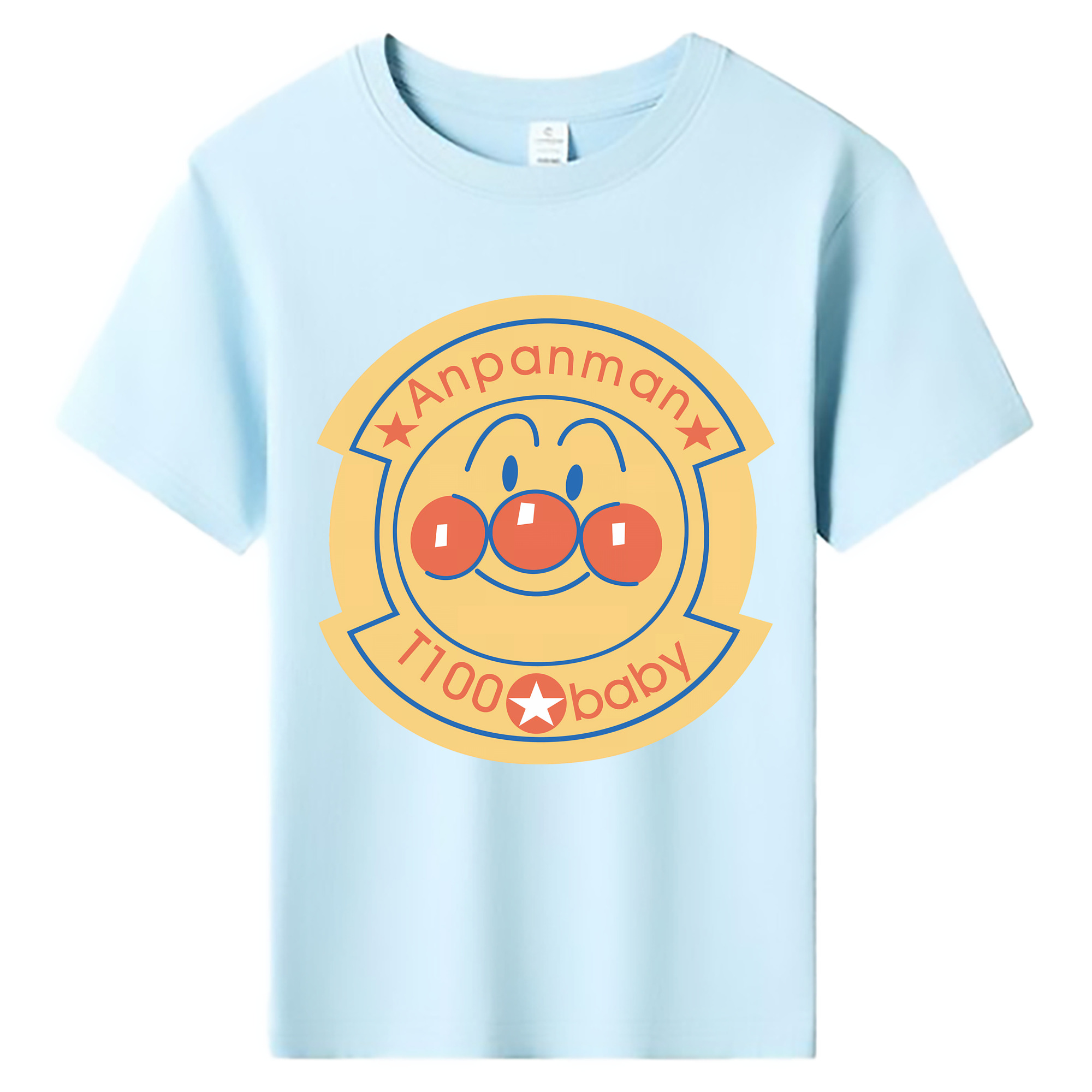 （画像用） アンパンマン Anpanman 綿100％キッズTシャツ（フロントプリント）